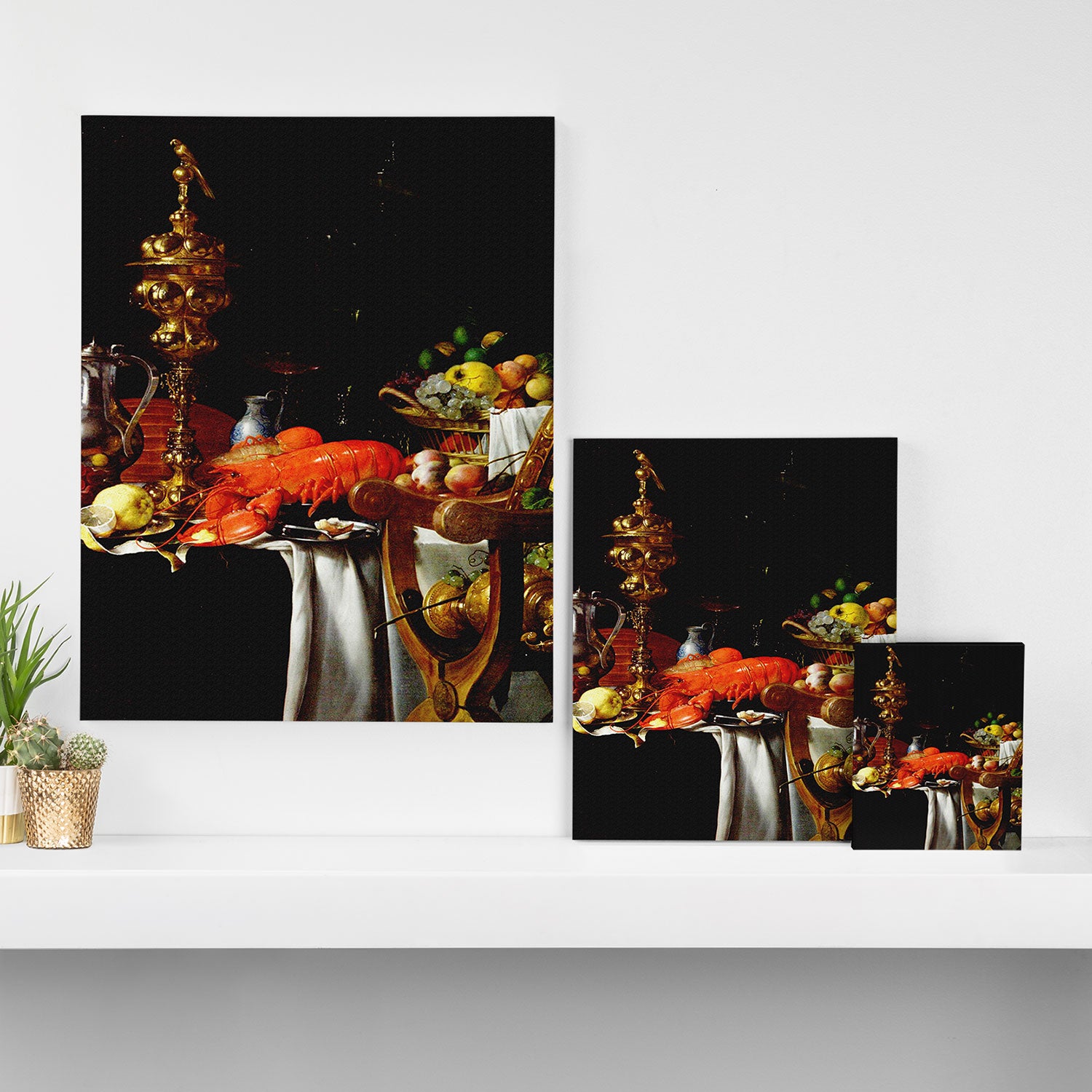 Jan Davidsz. de Heem Still Life With Lobster & Lemon Canvas Print Gallery Image 3