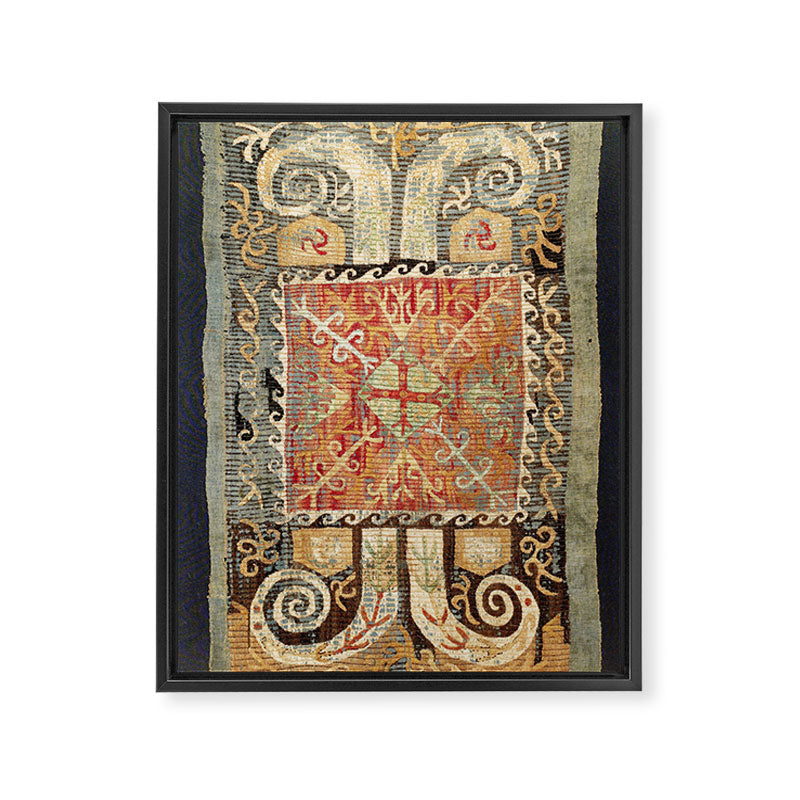 Kaitag 18th Century Caucasian Embroidery Print Framed Canvas Print Gallery Image 3