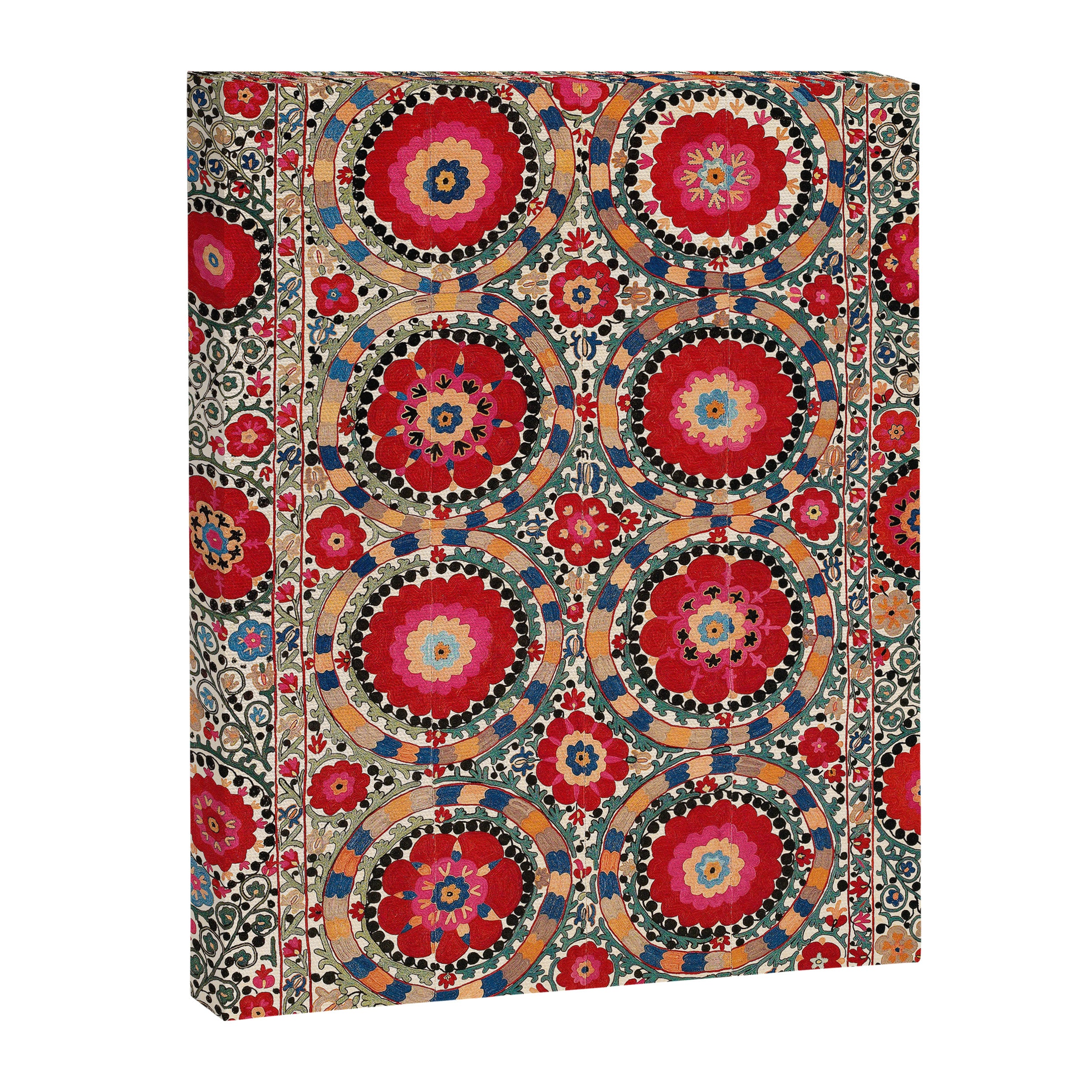 Karabag Suzani Uzbekistan Embroidery Print Canvas Print Gallery Image 3