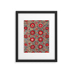 Karabag Suzani Uzbekistan Embroidery Print Framed Art Print Gallery Image 5