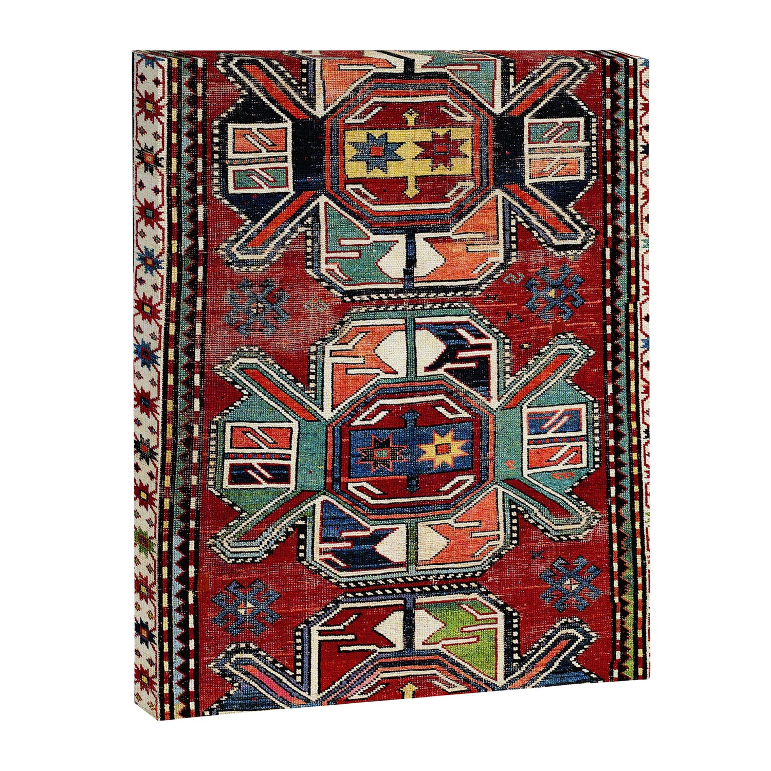 Karabagh Antique Azerbaijan South Caucasus Rug Print Canvas Print Gallery Image 3