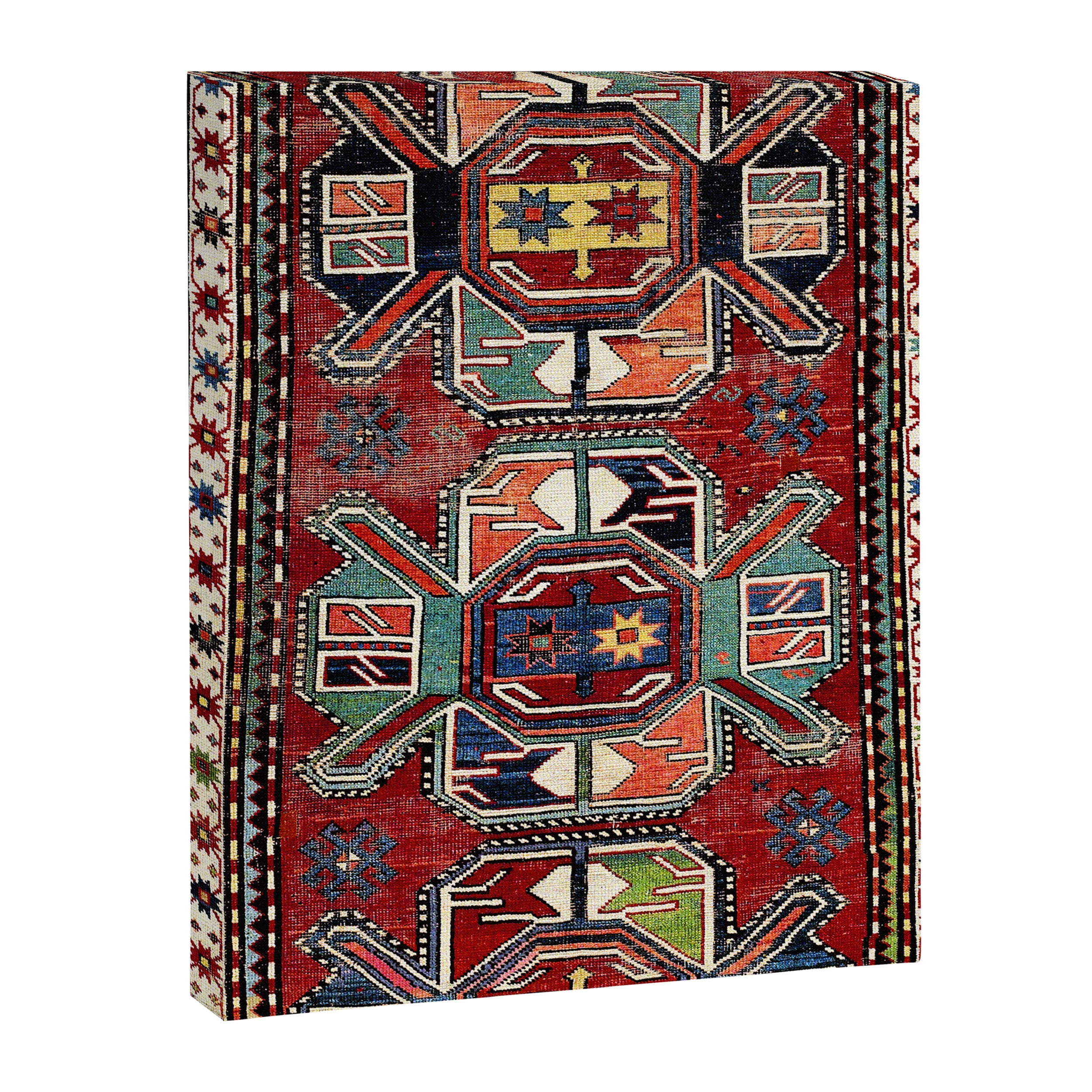 Karabagh Antique Azerbaijan South Caucasus Rug Print Canvas Print Gallery Image 3