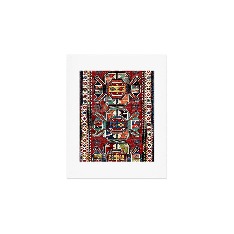 Karabagh Antique Azerbaijan South Caucasus Rug Print Art Print Gallery Image 1