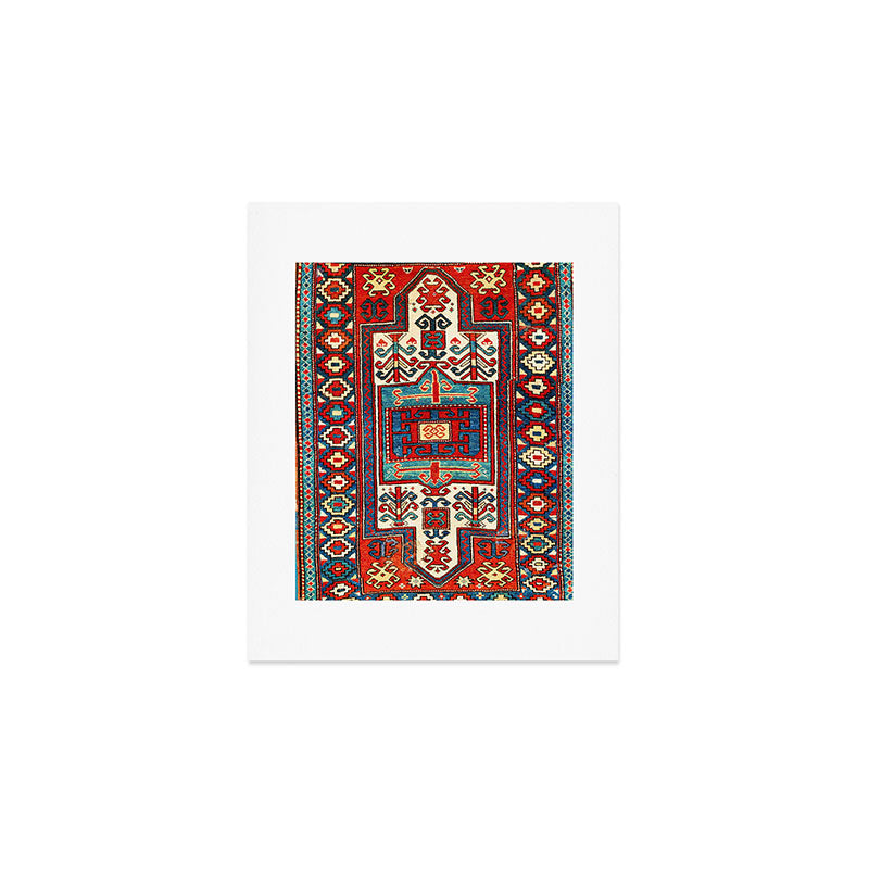 Karabagh South Caucasus Rug Print Art Print Gallery Image 1