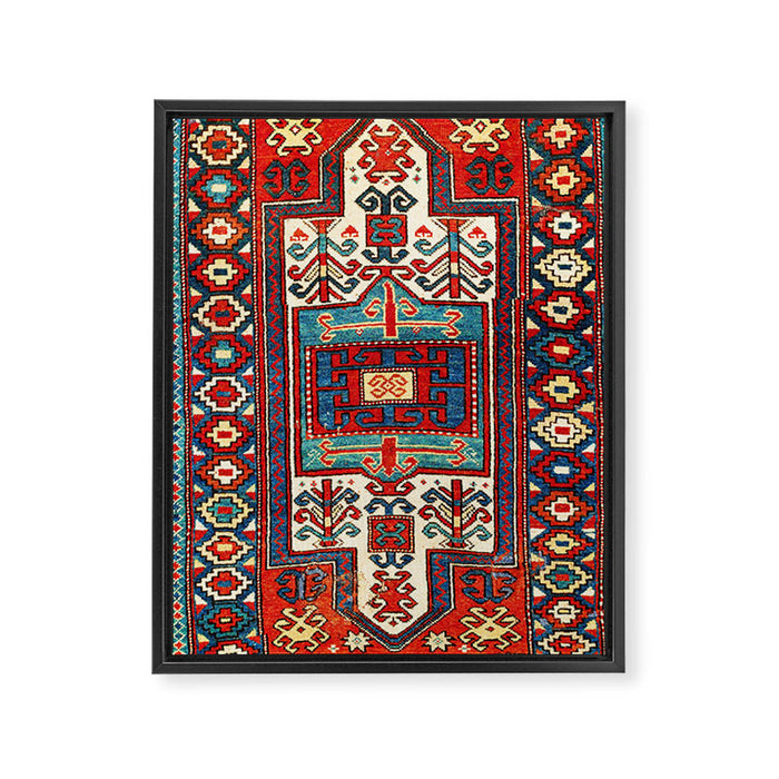 Karabagh South Caucasus Rug Print Framed Canvas Print Gallery Image 1