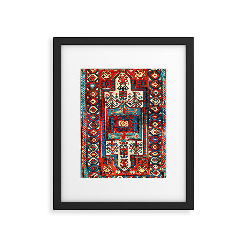 Karabagh South Caucasus Rug Print Framed Art Print Gallery Image 4
