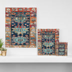 Karabakh  Antique South Caucasus Azerbaijan Rug Print Canvas Print Gallery Image 3