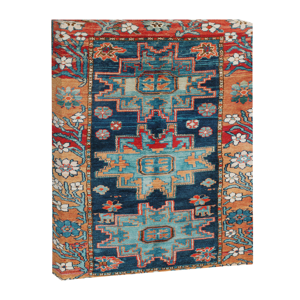 Karabakh  Antique South Caucasus Azerbaijan Rug Print Canvas Print Gallery Image 3