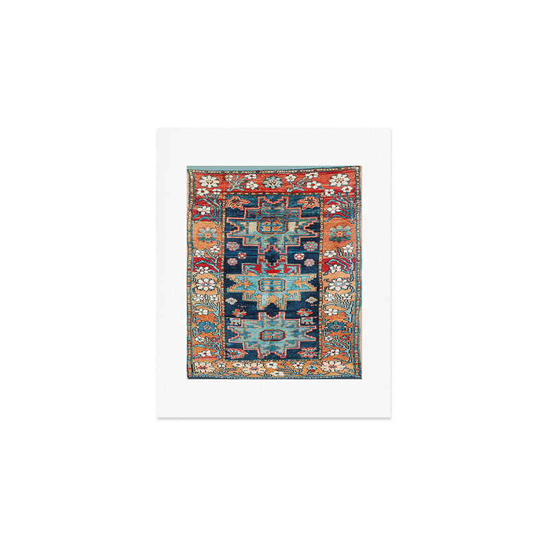 Karabakh  Antique South Caucasus Azerbaijan Rug Print Art Print Gallery Image 1