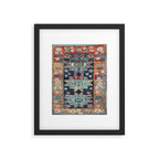 Karabakh  Antique South Caucasus Azerbaijan Rug Print Framed Art Print Gallery Image 5