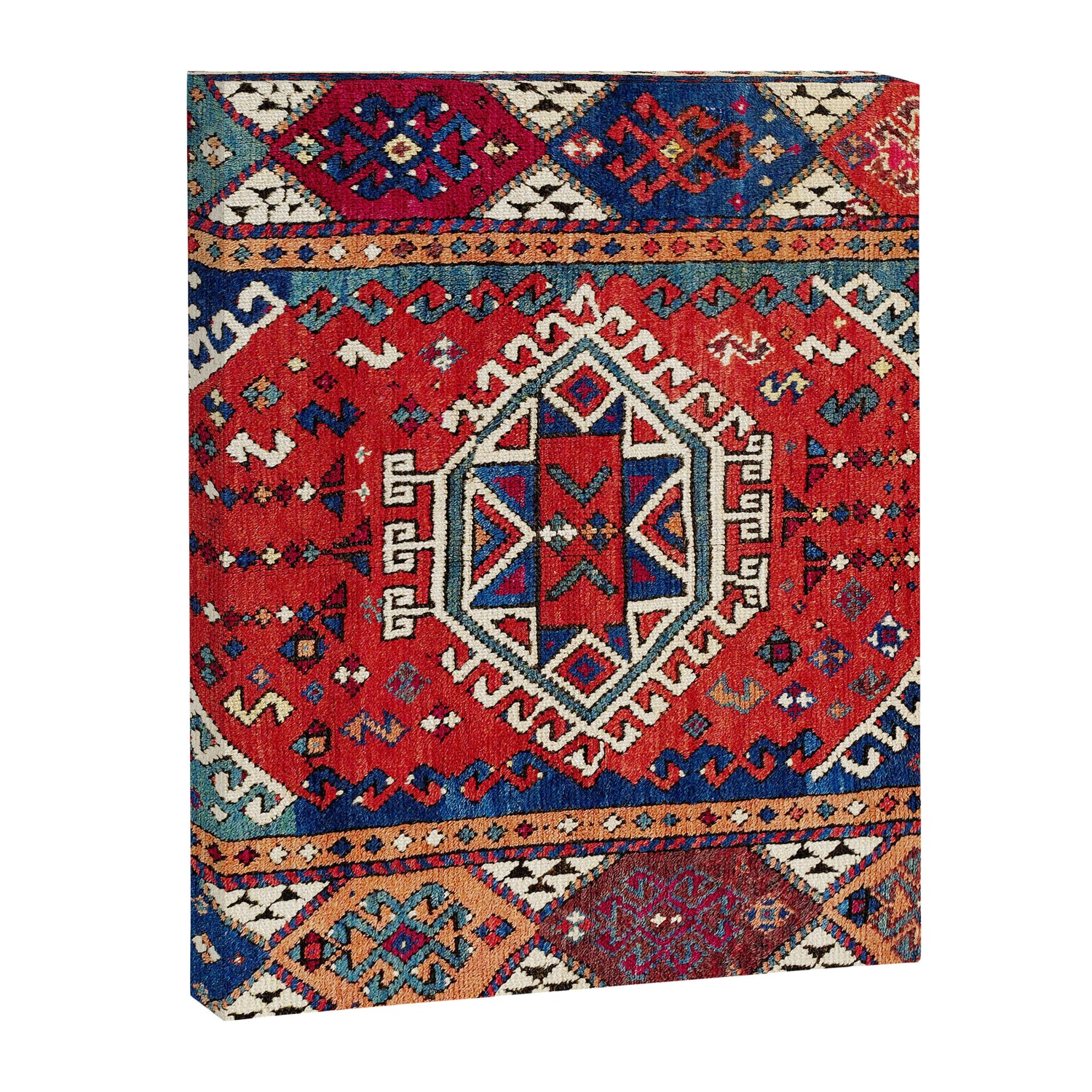 Karakecili Balikesir  Antique Turkish Tribal Carpet Print Canvas Print Gallery Image 3