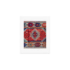 Karakecili Balikesir  Antique Turkish Tribal Carpet Print Art Print Gallery Image 1