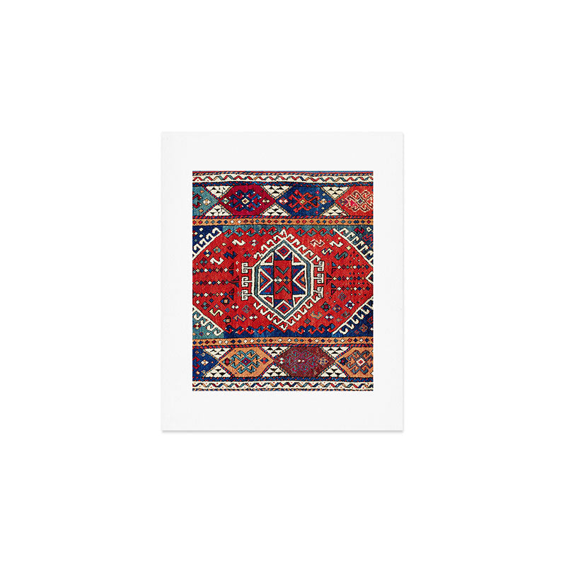 Karakecili Balikesir  Antique Turkish Tribal Carpet Print Art Print Gallery Image 1