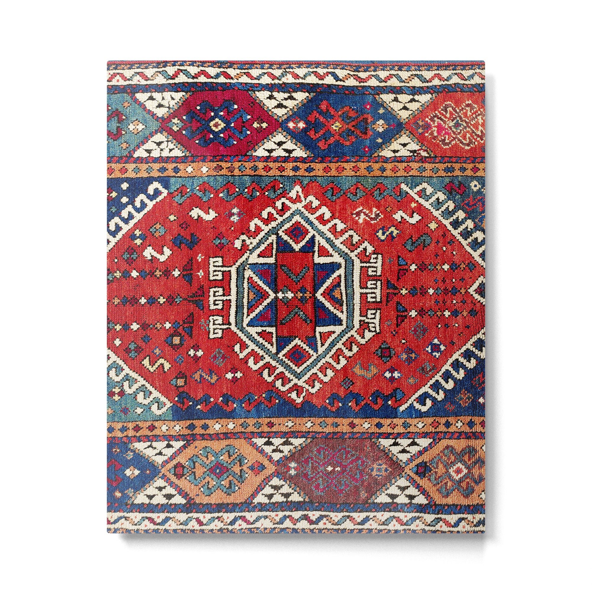 Karakecili Balikesir  Antique Turkish Tribal Carpet Print Metal Print Gallery Image 4