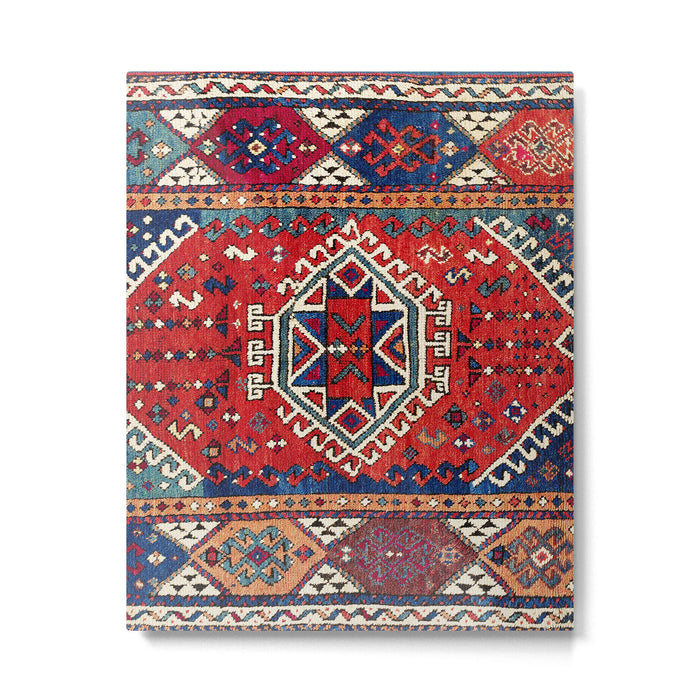 Karakecili Balikesir  Antique Turkish Tribal Carpet Print Metal Print Gallery Image 1