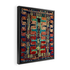 Karakecili Turkish Antique Kilim Flatweave Rug Pattern Framed Canvas Print Gallery Image 2