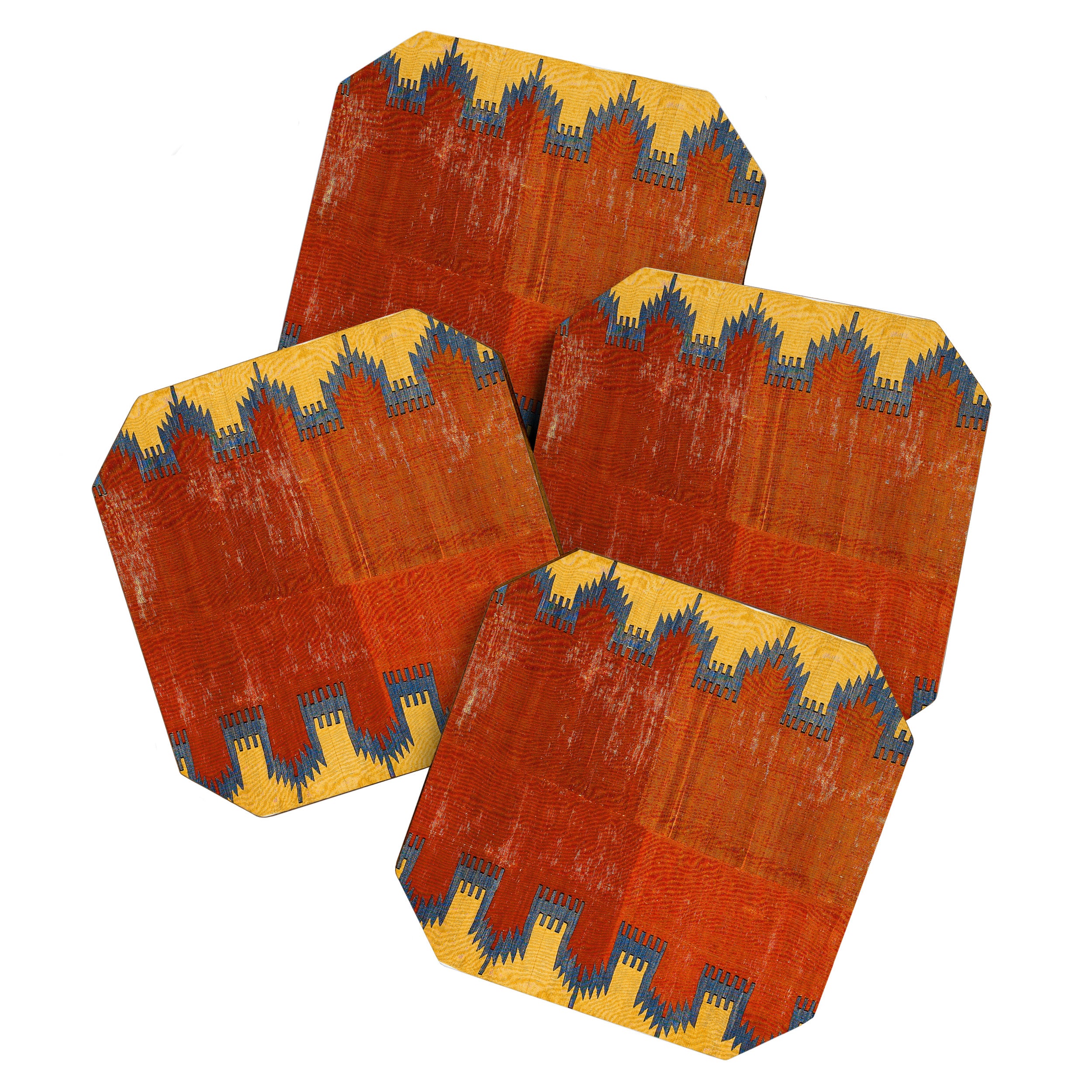 Karapinar Konya Central Anatolian Kilim Print Coaster Gallery Image 1