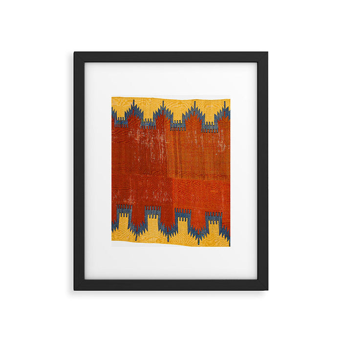 Karapinar Konya Central Anatolian Kilim Print Framed Art Print Gallery Image 1