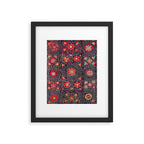 Karshi  Suzani  Antique Uzbekistan Embroidery Print Framed Art Print Gallery Image 4