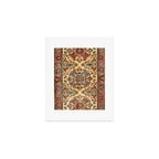 Kashan  Antique Central Persian Rug Print Art Print Gallery Image 1