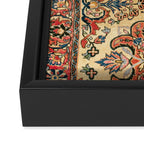 Kashan  Antique Central Persian Rug Print Framed Canvas Print Gallery Image 3