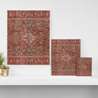 Kashan  Antique Persian Rug Print Canvas Print Gallery Image 3