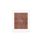 Kashan  Antique Persian Rug Print Art Print Gallery Image 1
