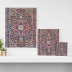 Kashan Central Persian Rug Print Canvas Print Gallery Image 3