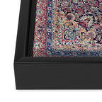 Kashan Central Persian Rug Print Framed Canvas Print Gallery Image 3