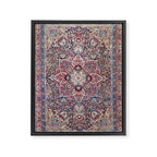 Kashan Central Persian Rug Print Framed Canvas Print Gallery Image 3
