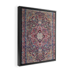 Kashan Central Persian Rug Print Framed Canvas Print Gallery Image 2