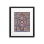 Kashan Central Persian Rug Print Framed Art Print Gallery Image 4