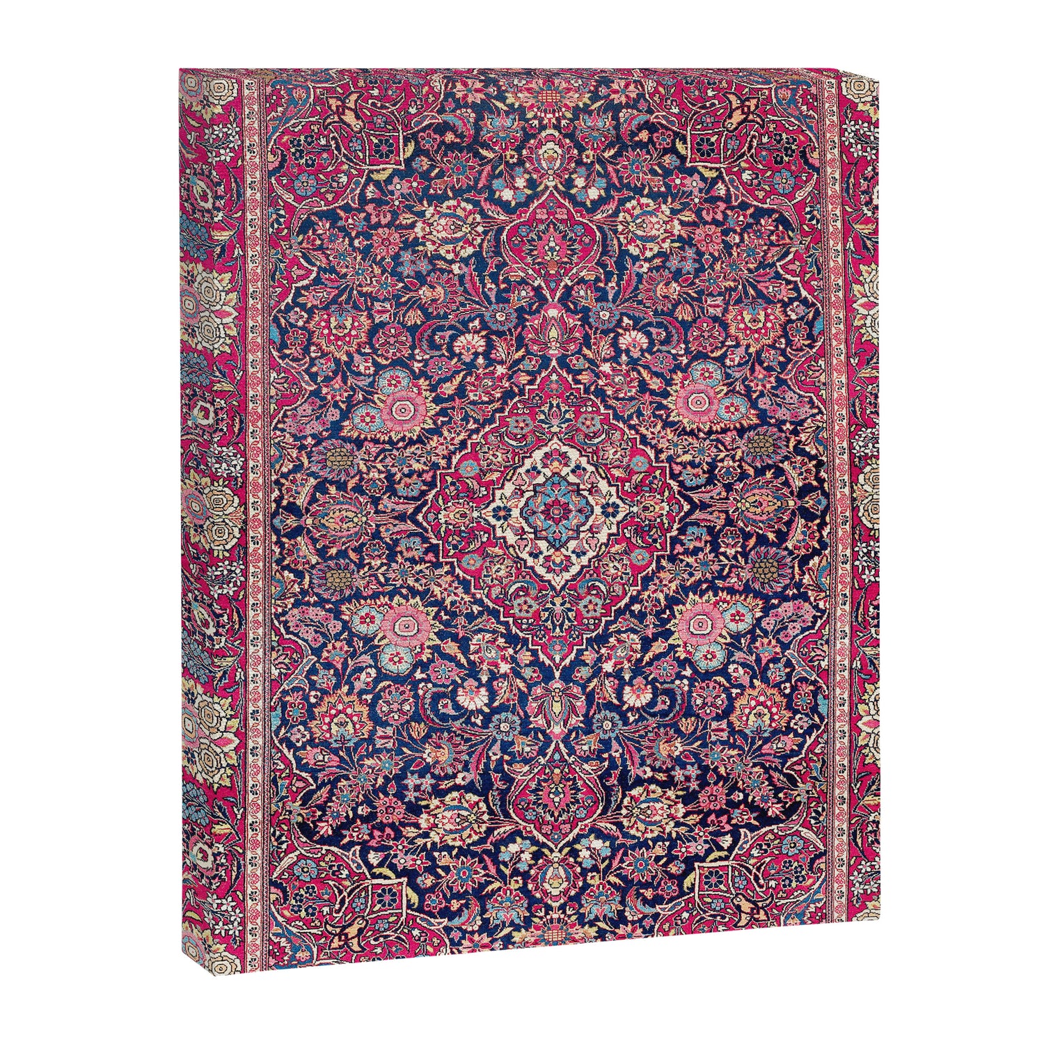 Kashan Central Persian Rug Print Canvas Print Gallery Image 3