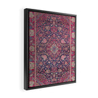 Kashan Central Persian Rug Print Framed Canvas Print Gallery Image 2