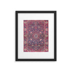 Kashan Central Persian Rug Print Framed Art Print Gallery Image 5