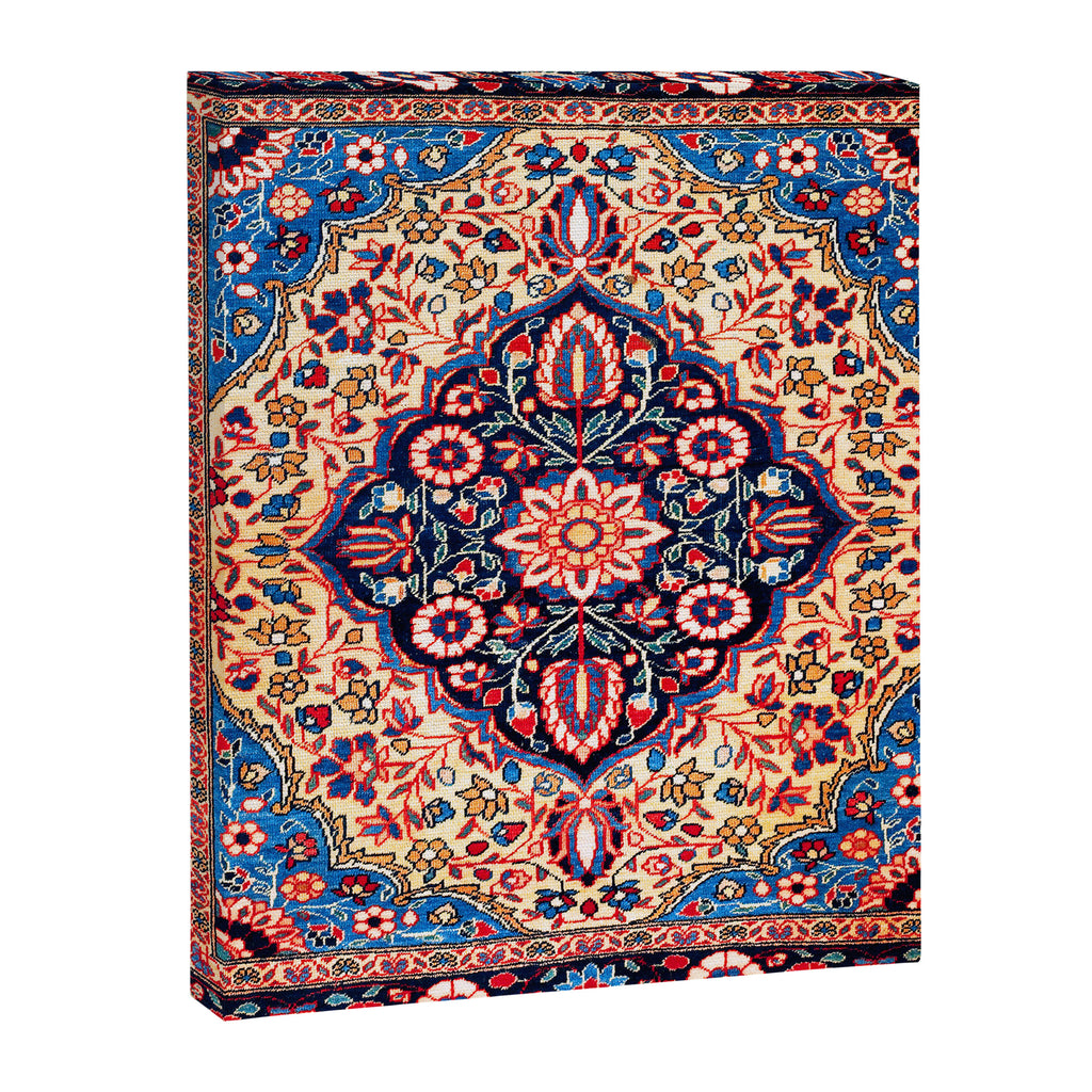 Kashan Central Persian Rug Print Canvas Print Gallery Image 3
