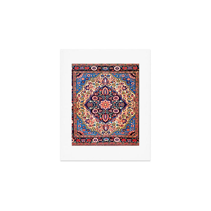 Kashan Central Persian Rug Print Art Print Gallery Image 1