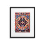Kashan Central Persian Rug Print Framed Art Print Gallery Image 6