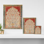 Kashan Central Persian Rug Print Canvas Print Gallery Image 3