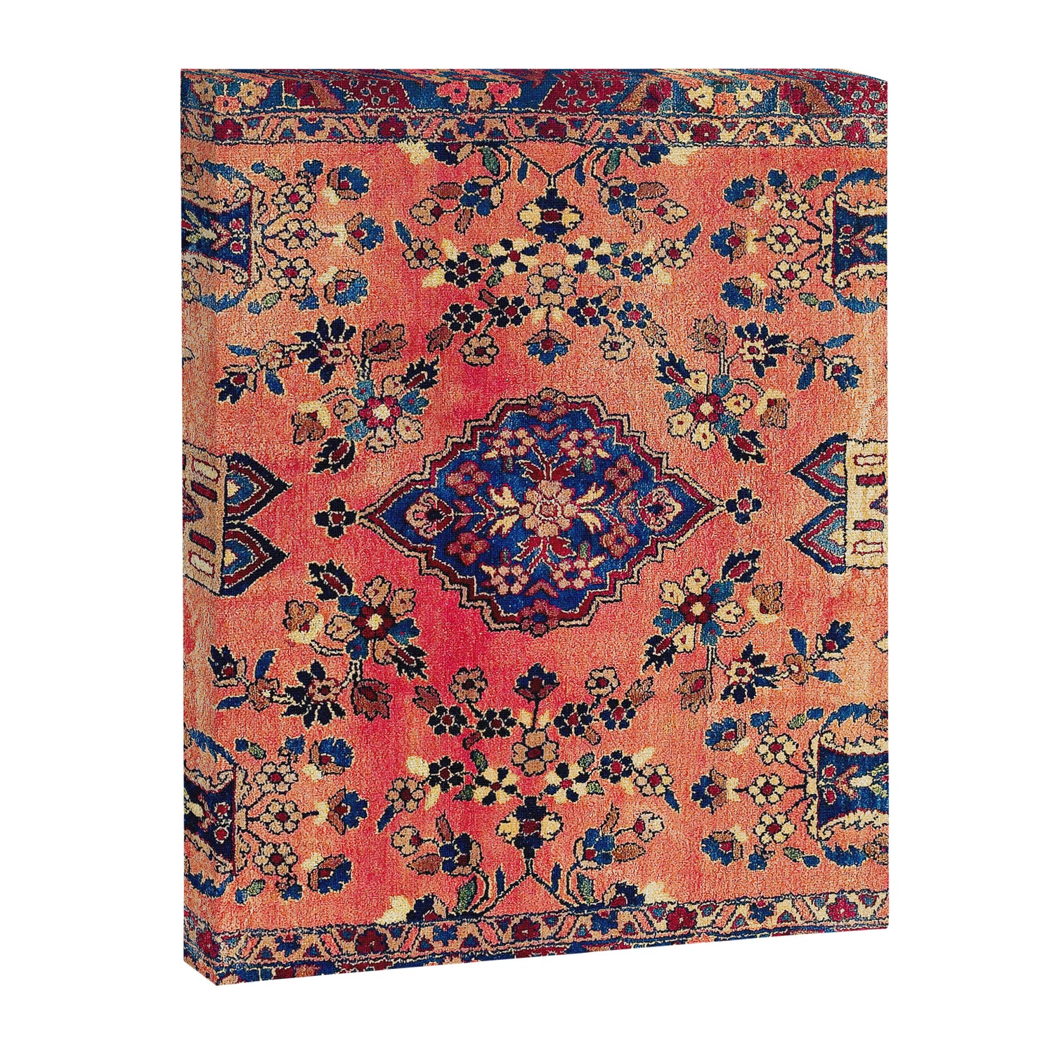 Kashan Central Persian Silk Rug Print Canvas Print Gallery Image 3