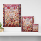 Kashan Dabir Oil Drilling Animal Rug Print Canvas Print Gallery Image 3