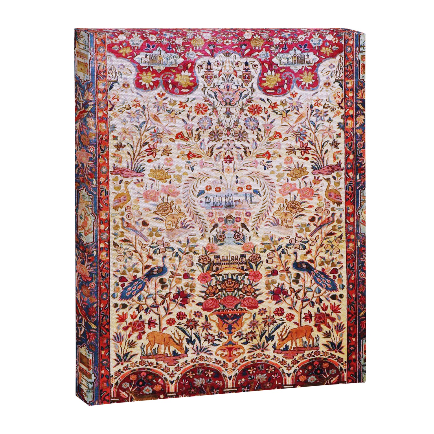 Kashan Dabir Oil Drilling Animal Rug Print Canvas Print Gallery Image 3