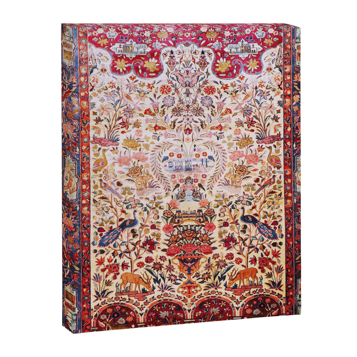 Kashan Dabir Oil Drilling Animal Rug Print Canvas Print Gallery Image 1