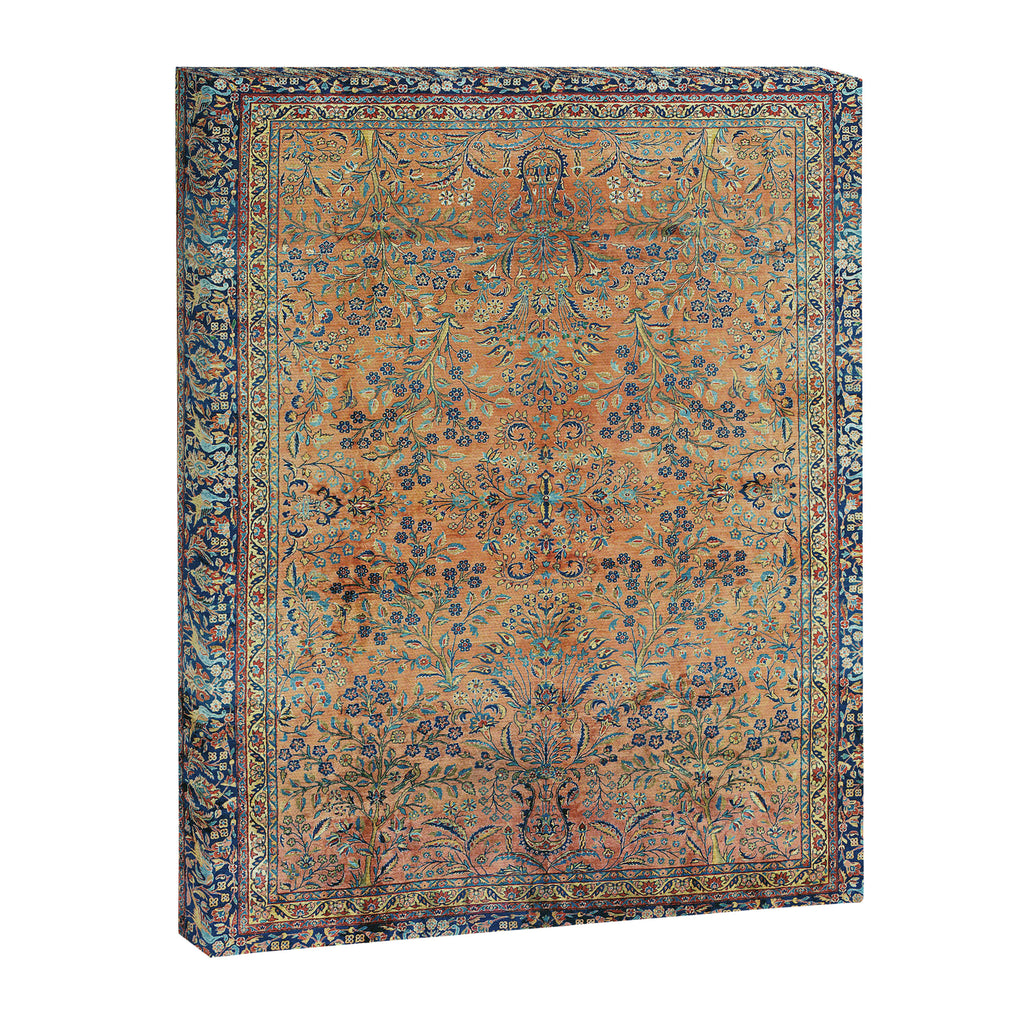 Kashan Floral Persian Carpet Print Canvas Print Gallery Image 3