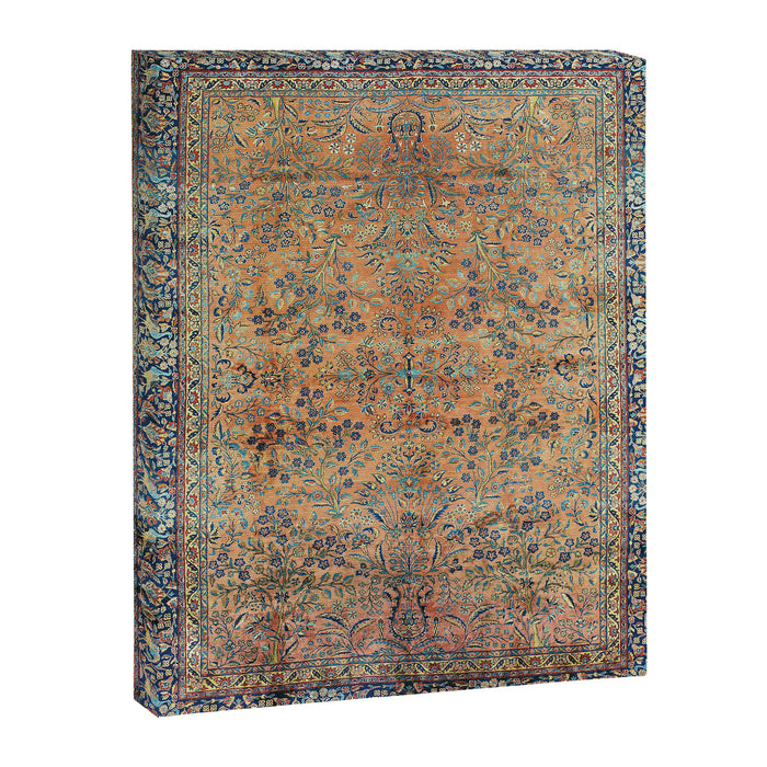 Kashan Floral Persian Carpet Print Canvas Print Gallery Image 1