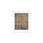 Kashan Floral Persian Carpet Print Art Print Gallery Image 1