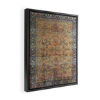 Kashan Floral Persian Carpet Print Framed Canvas Print Gallery Image 2
