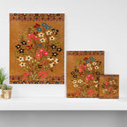 Kashan Vintage Central Persian Mat Print Canvas Print Gallery Image 3