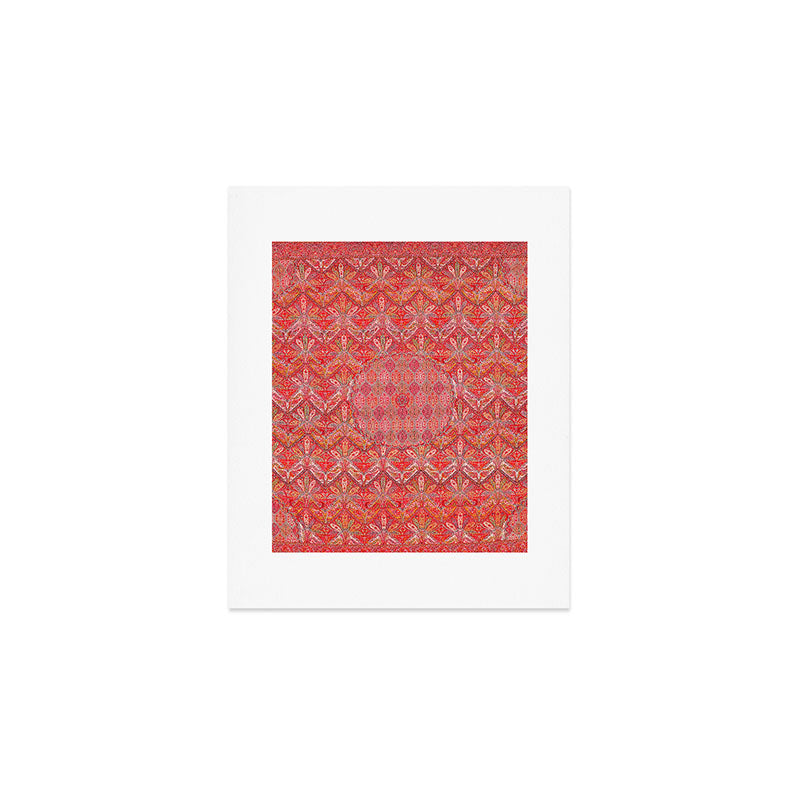 Kashmir North Indian Moon Shawl Print Art Print Gallery Image 1