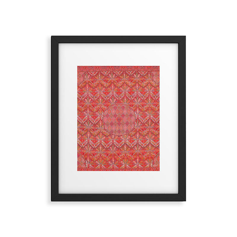 Kashmir North Indian Moon Shawl Print Framed Art Print Gallery Image 6
